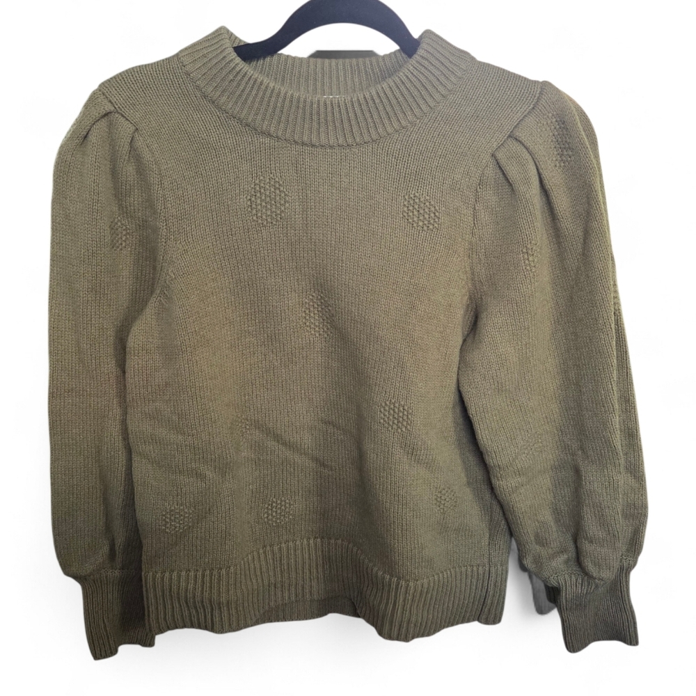 Madewell Men's Khaki Olive Merino Wool Cotton Blend Knit Sweater